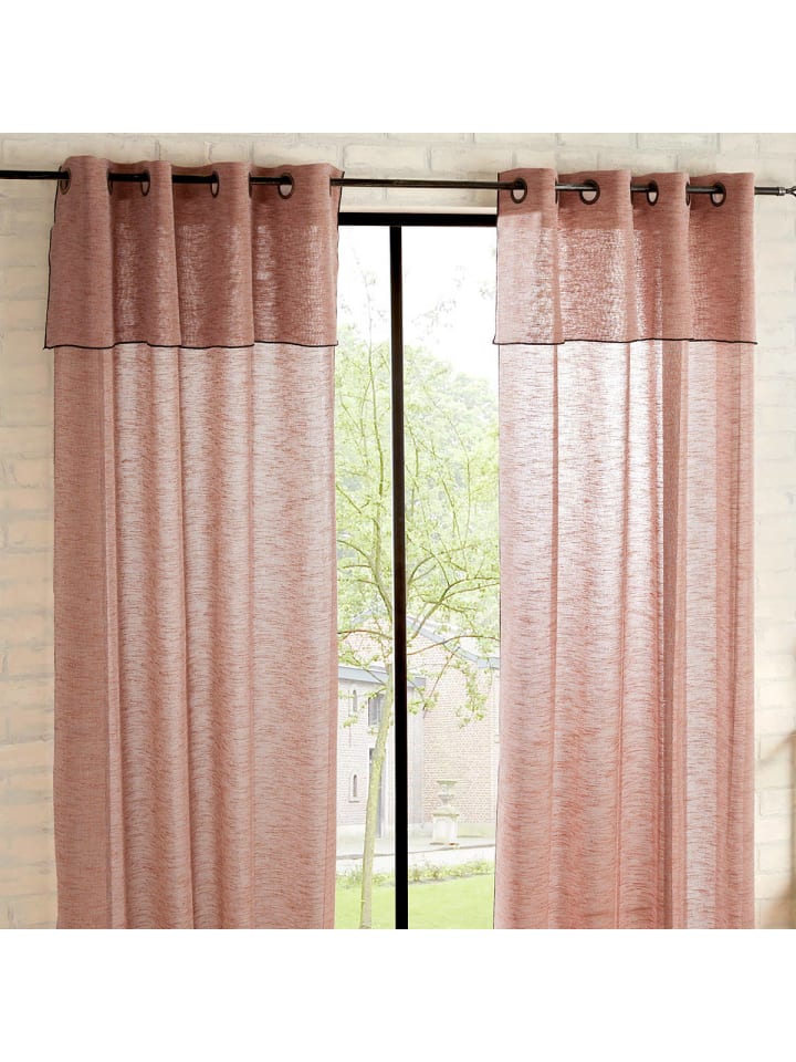 Atmosphera Créateur d'intérieur Gardine in rosa günstig kaufen onesize