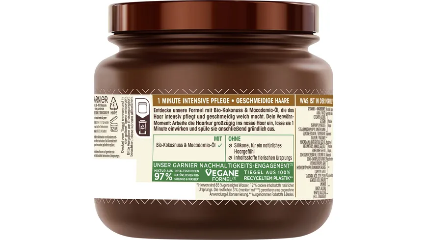 Garnier Wahre Schätze Haarkur Hair Remedy Coco Milk 340 ml