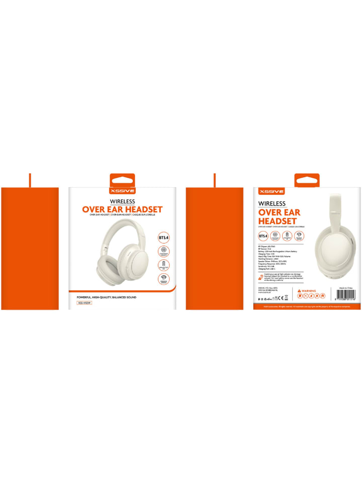 COFI 1453 Xssive Wireless Over-Ear Headset XSS-H12W - Beige in Beige günstig kaufen onesize