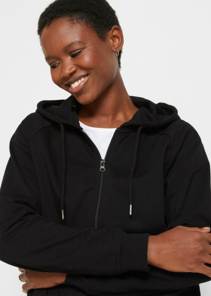 Essential Sweatjacke mit Kapuze