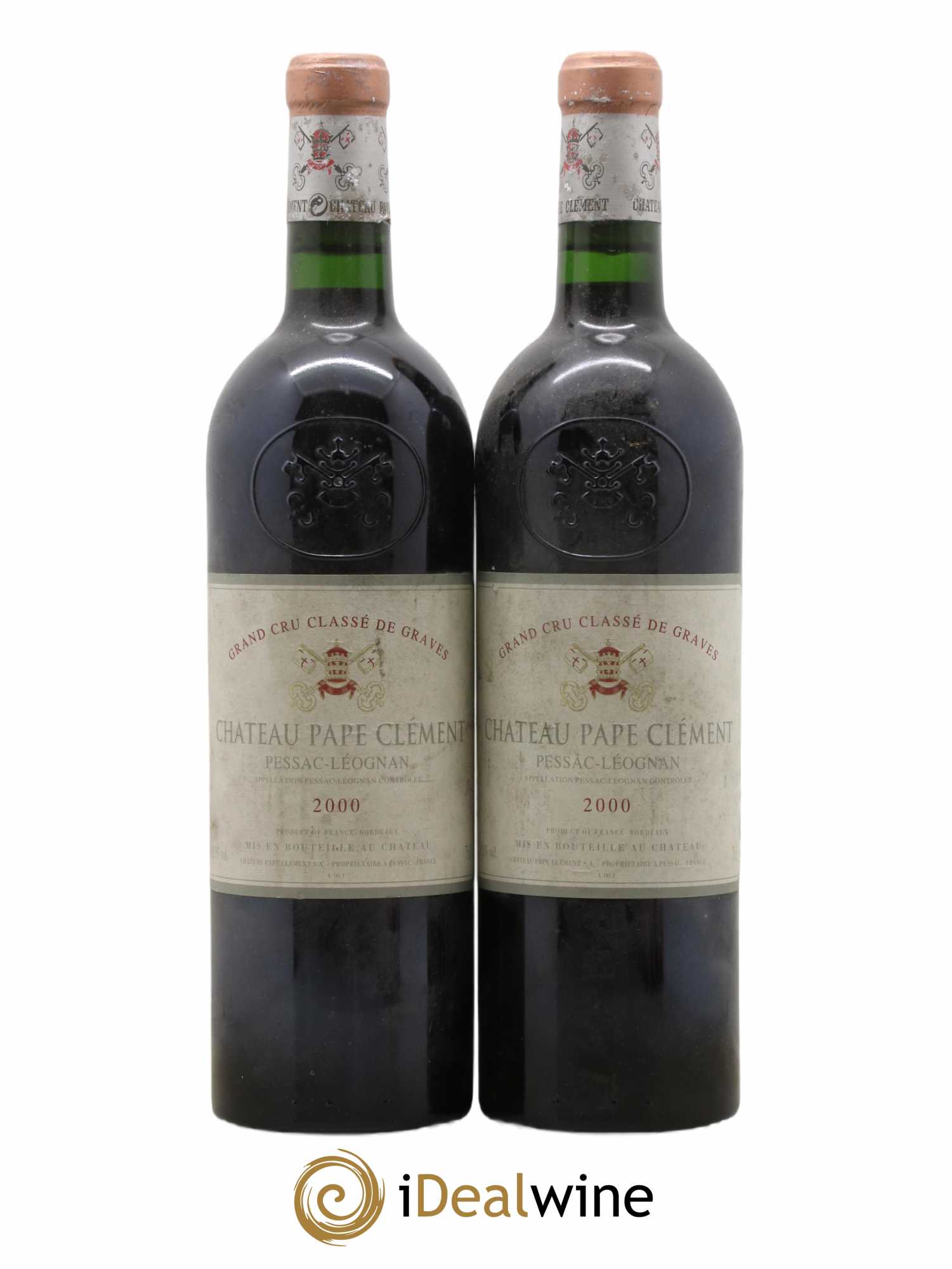 Château Pape Clément Cru Classé de Graves  2000 - Lot de 2 Bouteilles