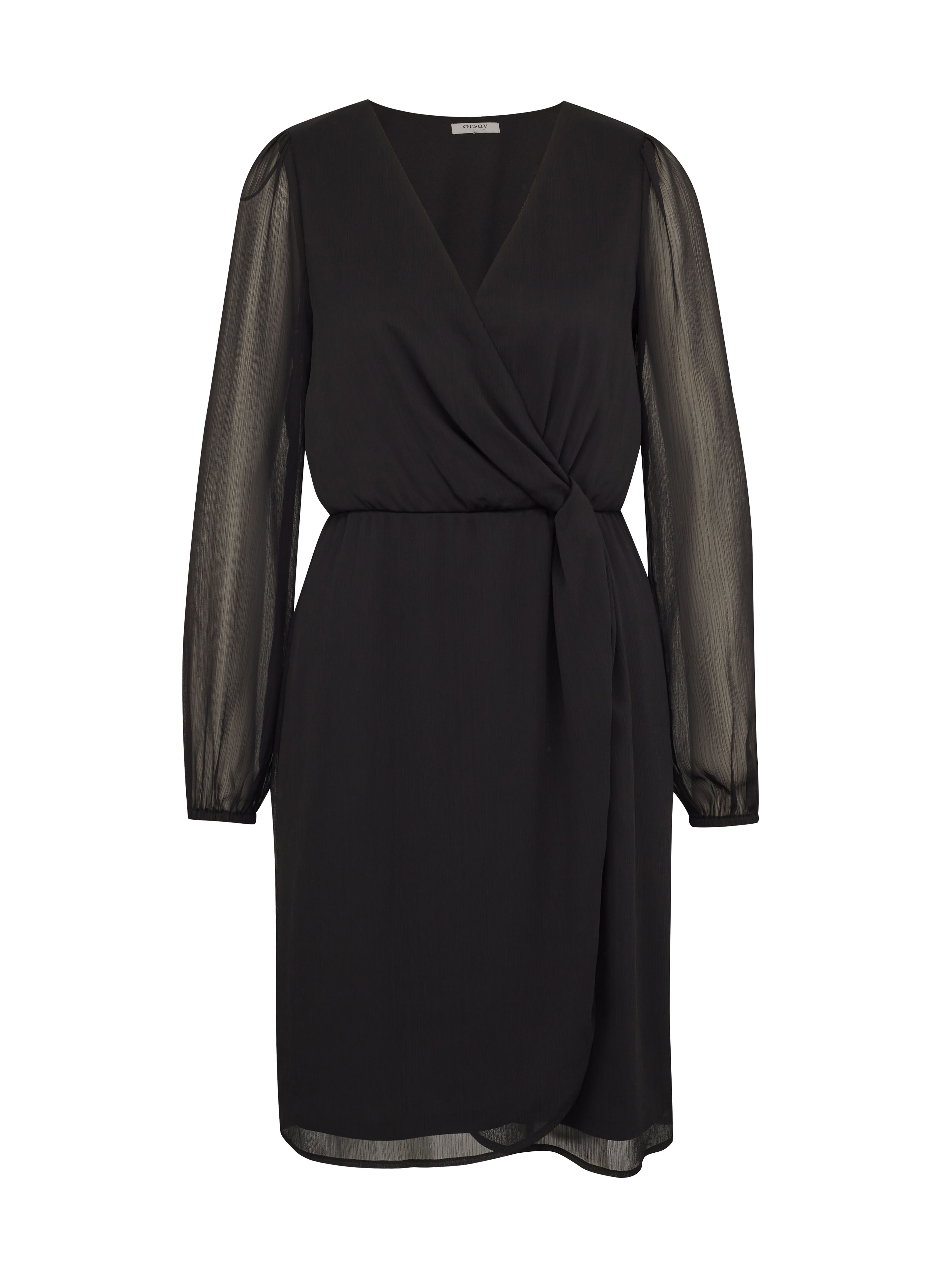 Schwarzes knielanges Damenkleid ORSAY