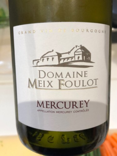 Domaine du Meix-FoulotMercurey Blanc 2018