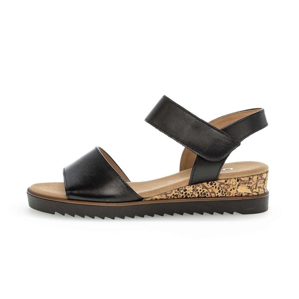 Gabor comfort Keilsandalette schwarz