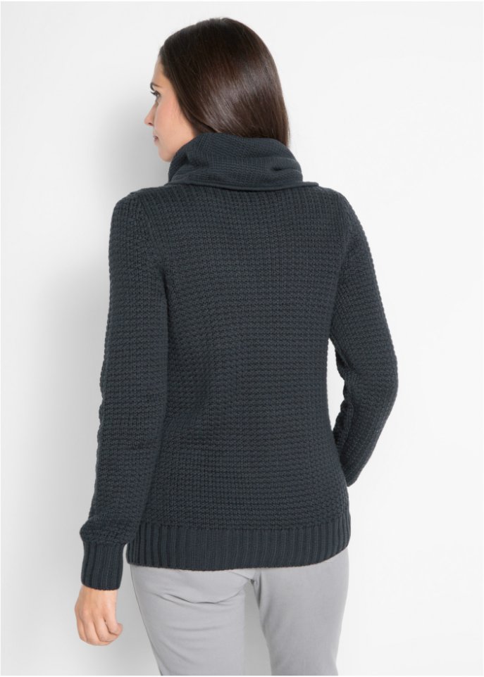 Rollkragenpullover mit Kordeln
