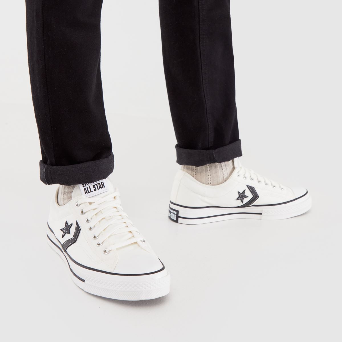 Converse – Star Player 76 – Sneakers i vitt och svart