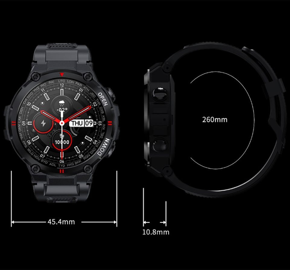 Mutoy Smartwatch, Fitness Tracker Uhr, Damen Herren Smartwatch (Fitnessuhr mit Telefonfunktion 1,28
