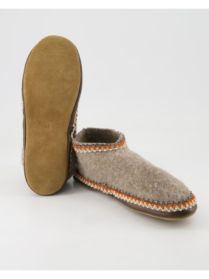 HAFLINGER Geschlossene Hausschuhe in Beige günstig kaufen