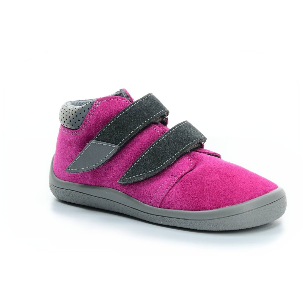 Beda Rebecca mit Membran und Hinterkappe (BF 0001/W/M/2/OP) dunkelrosa Barfuß-Stiefeletten