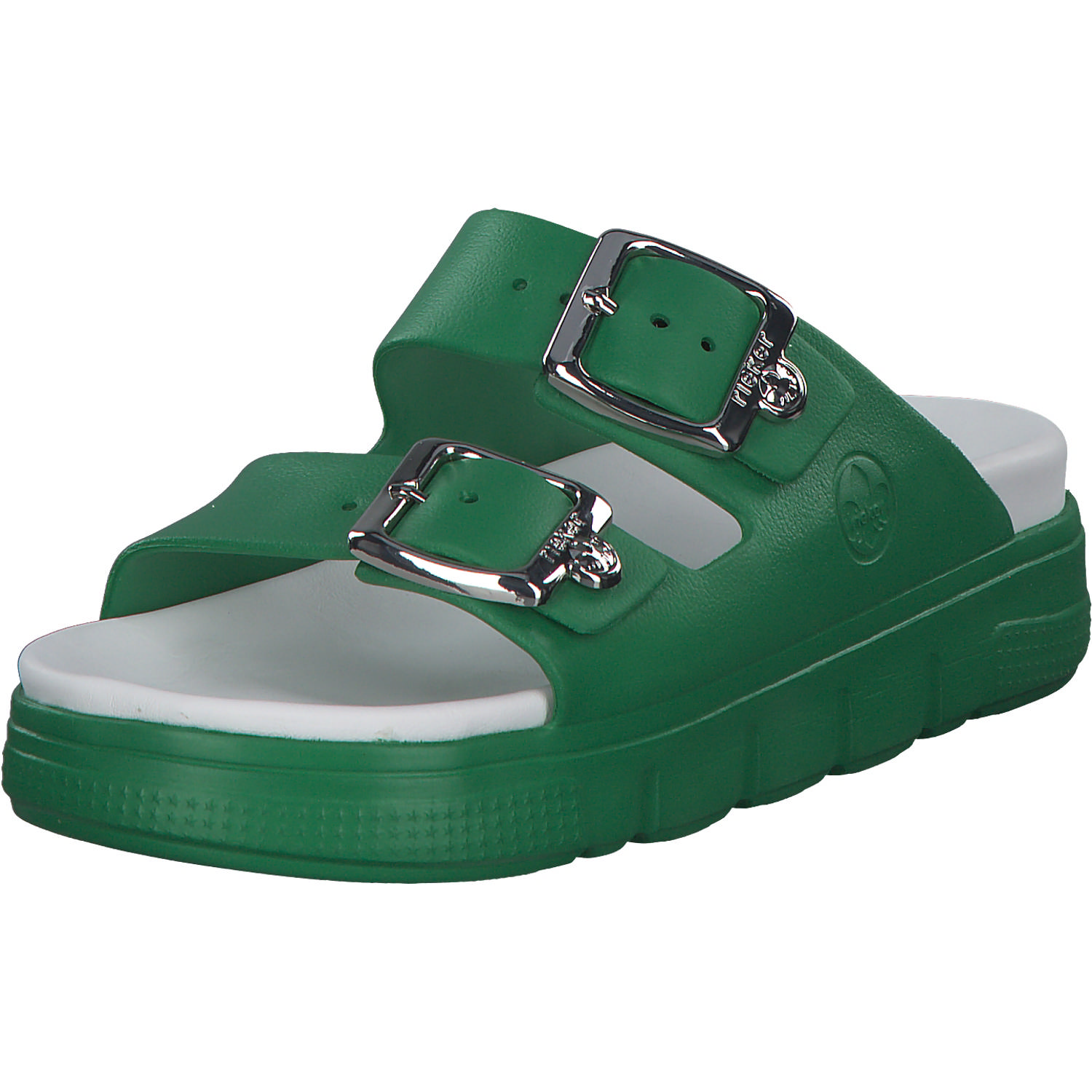 Rieker P2180, Plateau-Pantoletten, Damen, apple