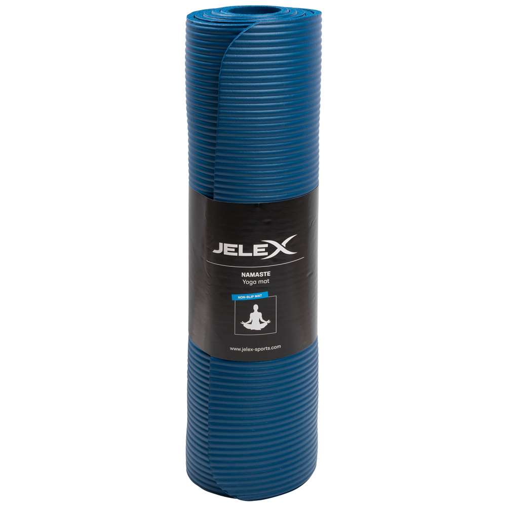 JELEX Namaste Sport Fitness Yoga Matte blau