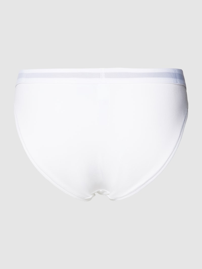 Slip mit elastischem Logo-Bund in weiß
