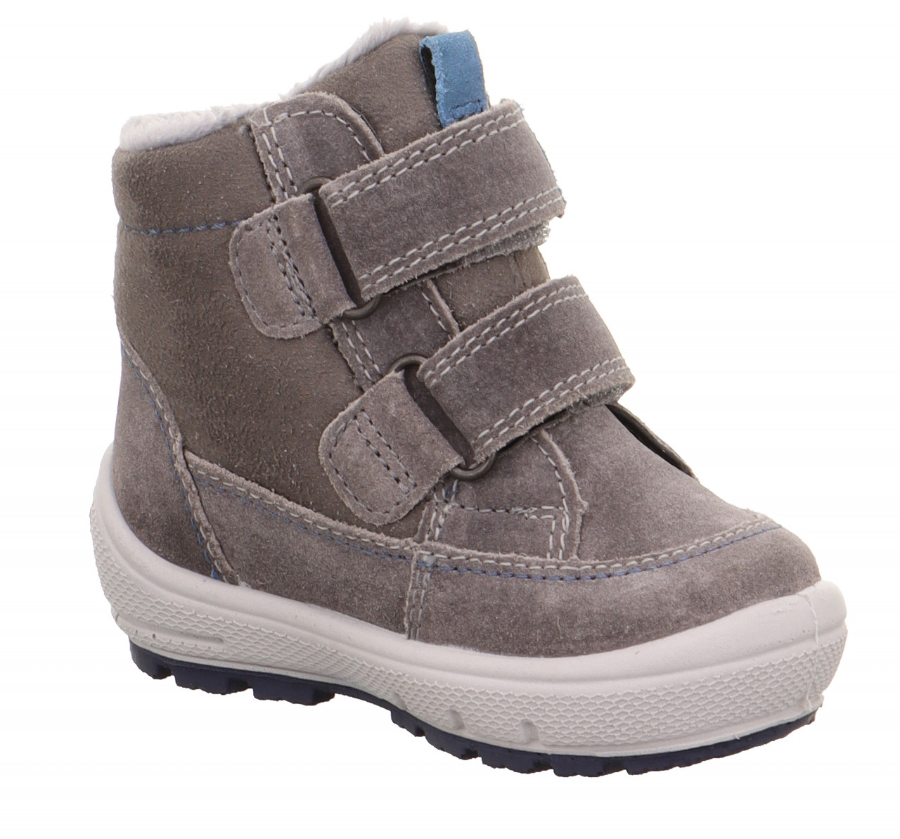 GROOVY - Grau/Blau Boots mit Klettverschluss