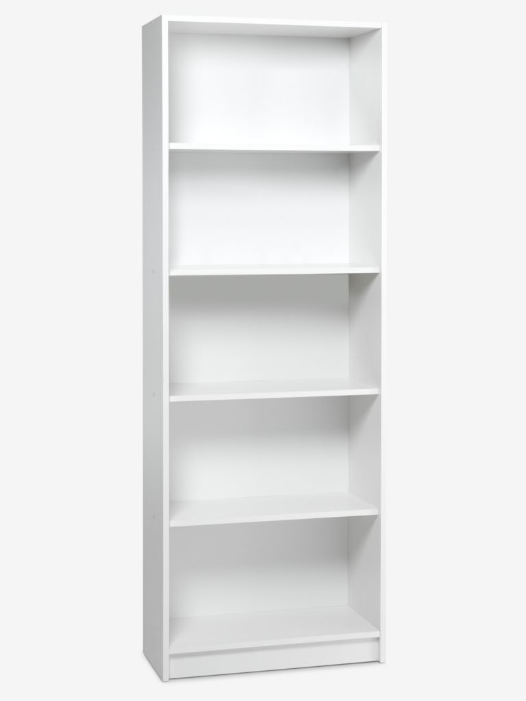 Regał biblioteczny HORSENS HORSENS 5 półek szeroki biały
