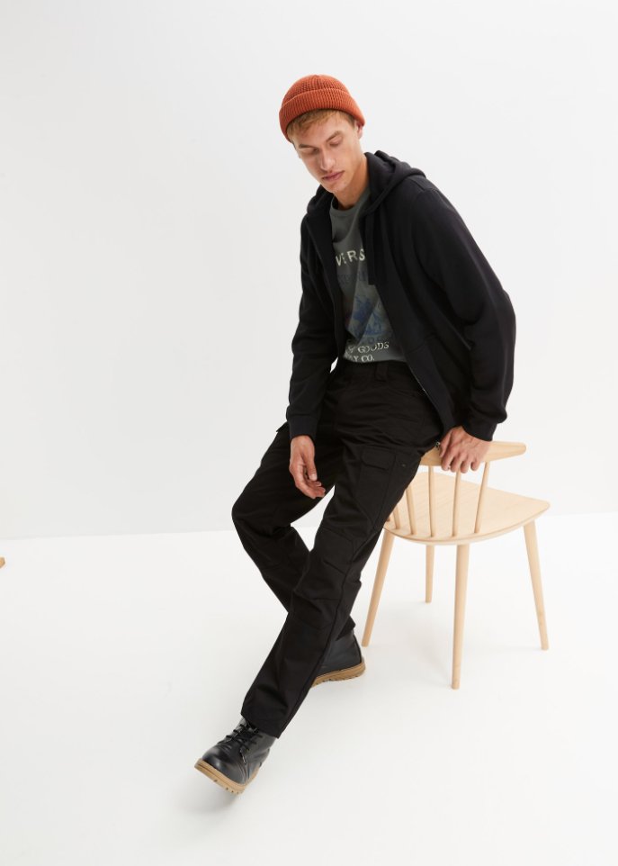 Regular Fit Funktions-Outdoorhose mit Cargotaschen, straight