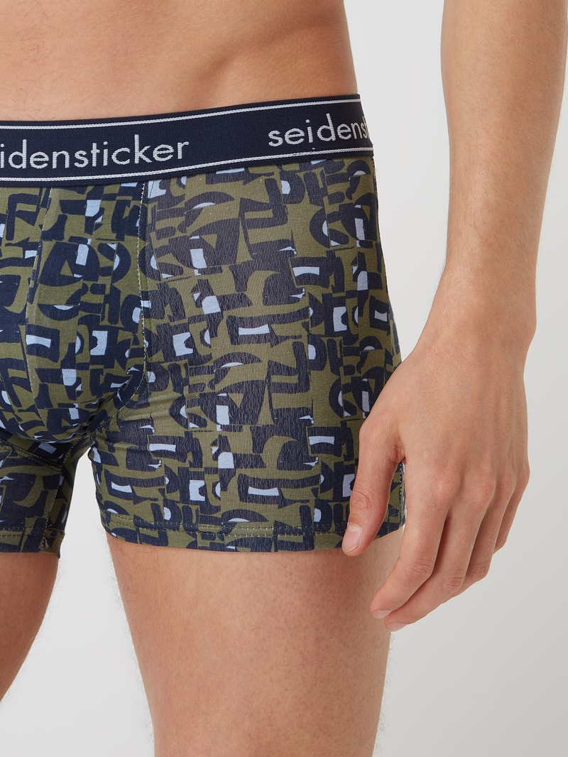 Trunks mit Stretch-Anteil im 3er-Pack in olivgrün