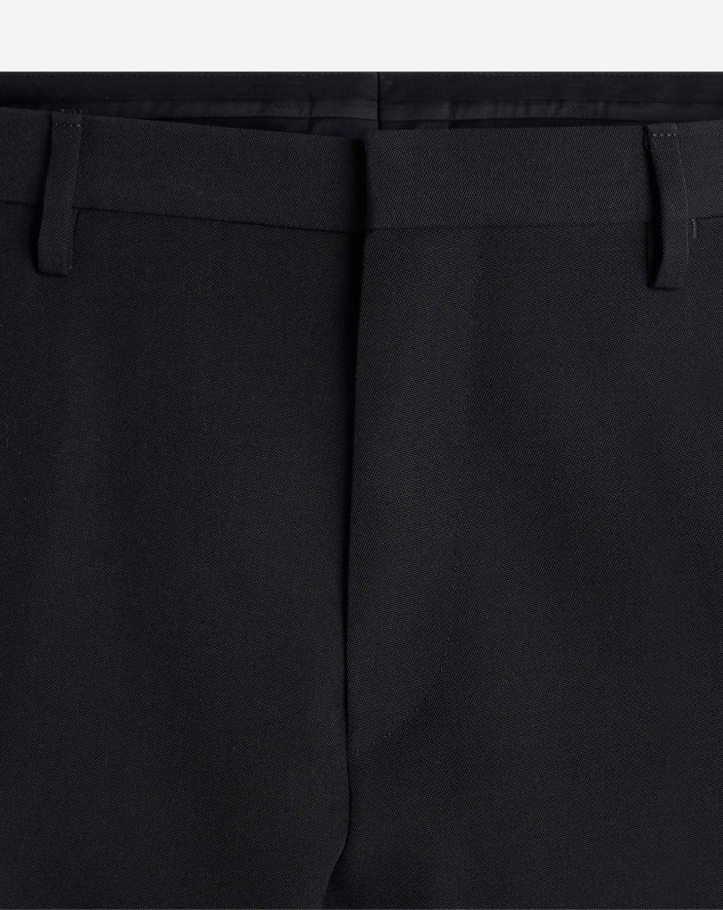PANTALON CIGARETTE AVEC BANDES LATÉRALES EN SATIN