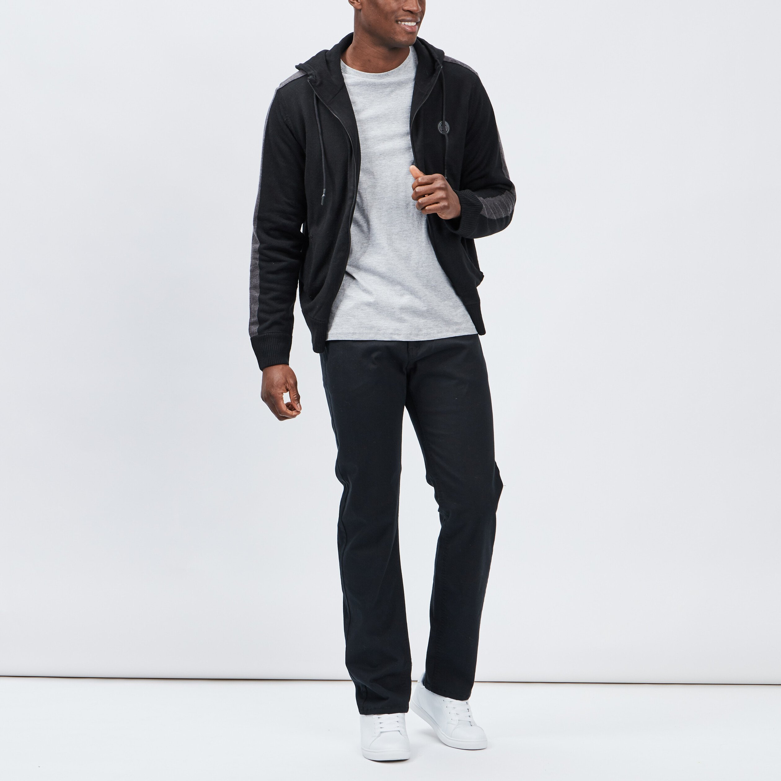 T-shirt en coton manches courtes gris homme | La Halle