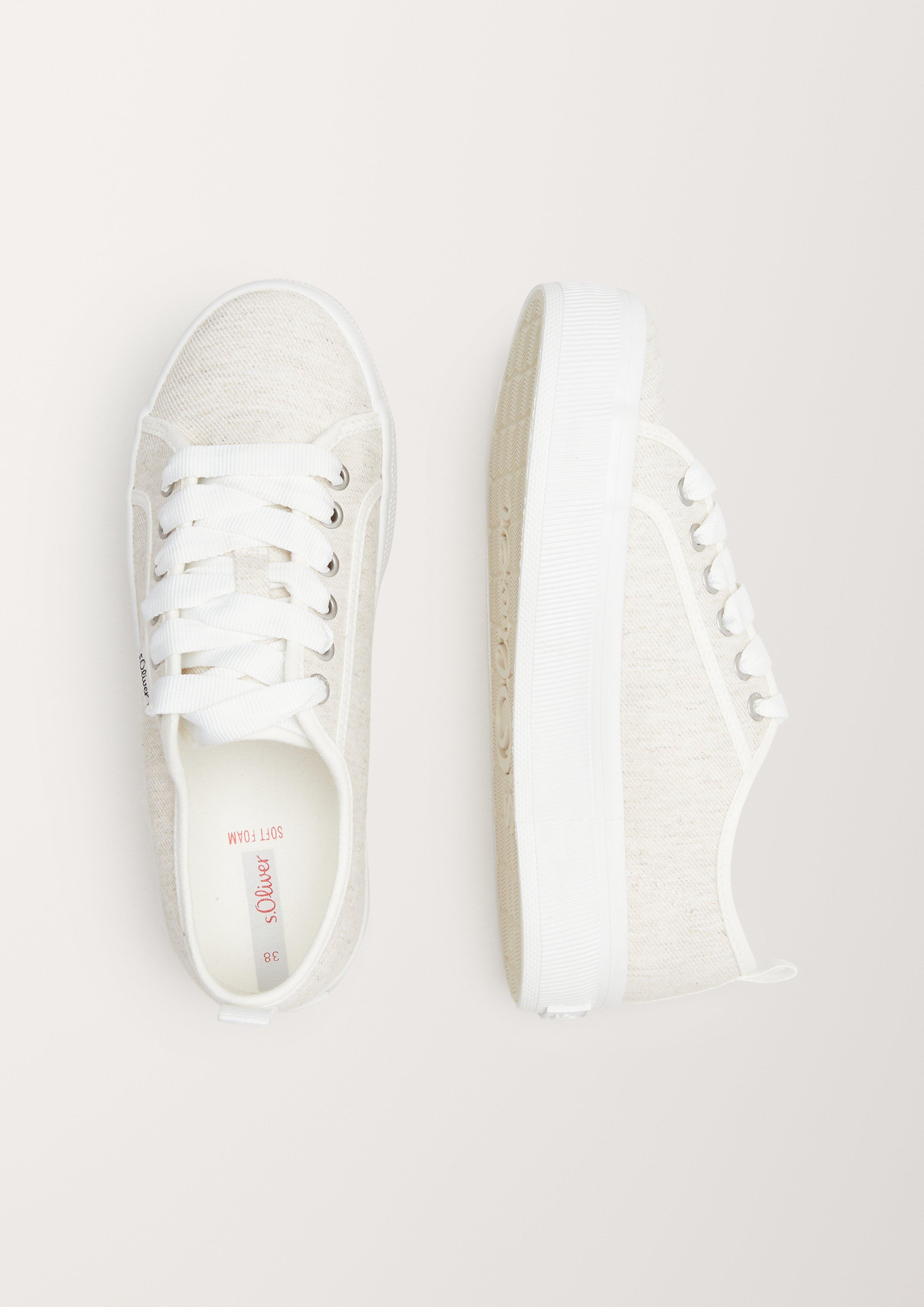 Sneaker aus Baumwolle und Leinen  6006296-422