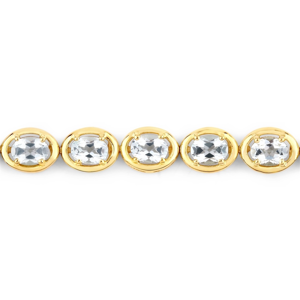 Rafaela Donata Bracelet Argent sterling Topaz bleu en Or jaune Bracelet