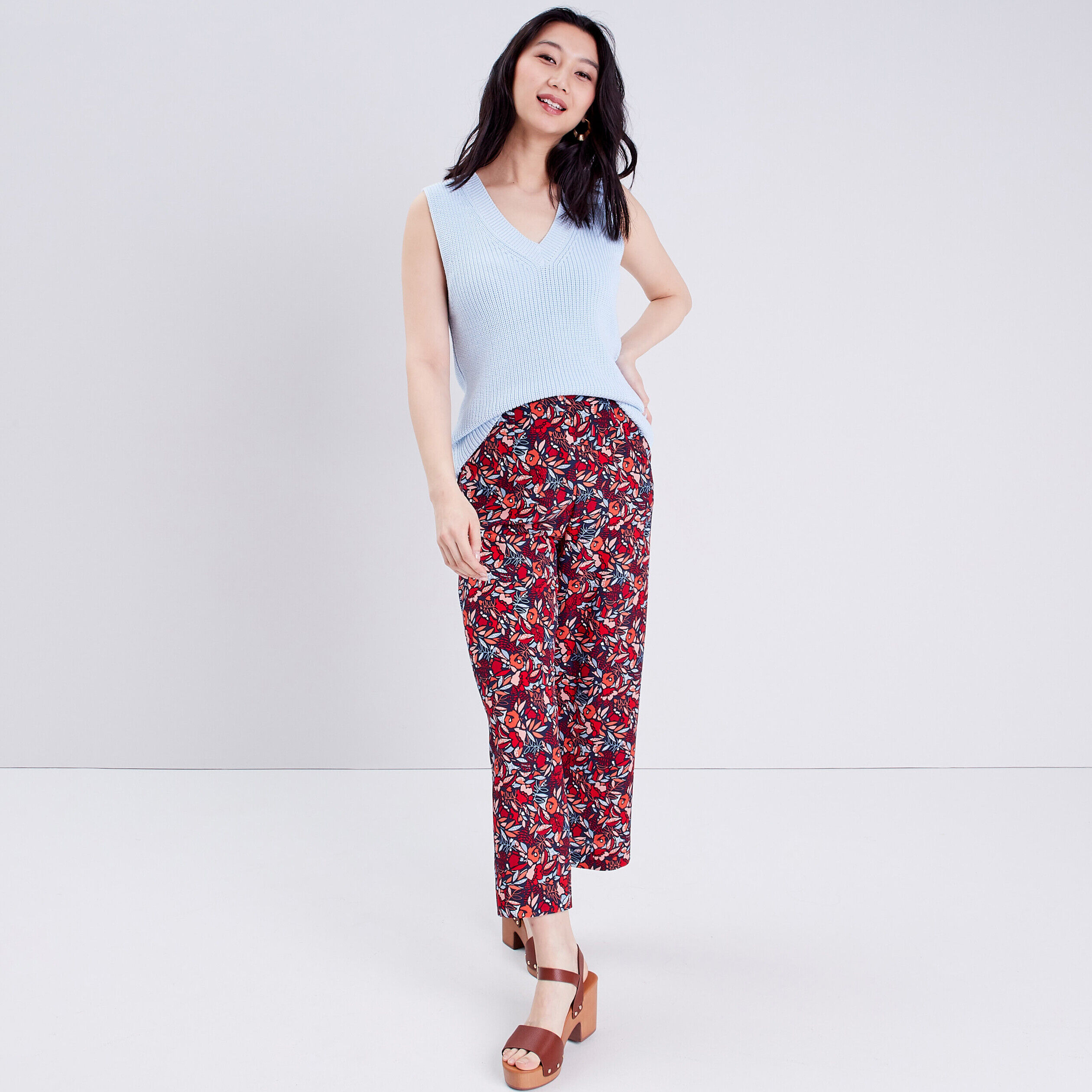 Pull sans manches bleu gris femme | Cache Cache
