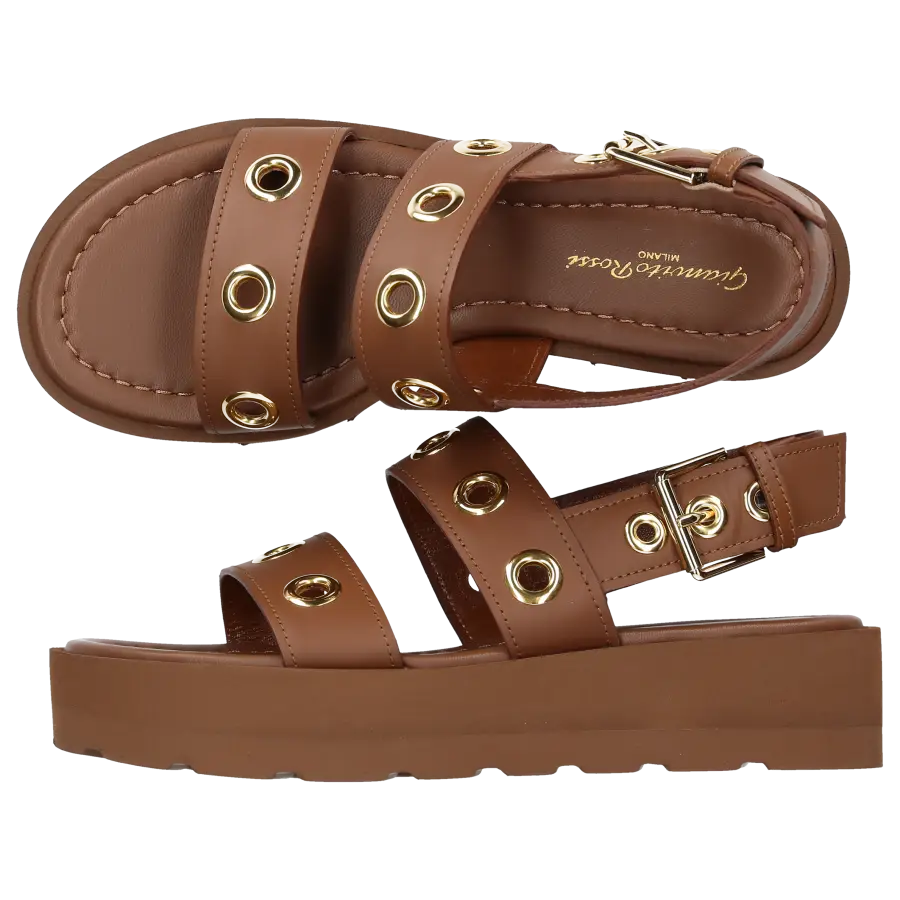Gianvito Rossi - Plateausandalen G32343 Kalbsleder - braun