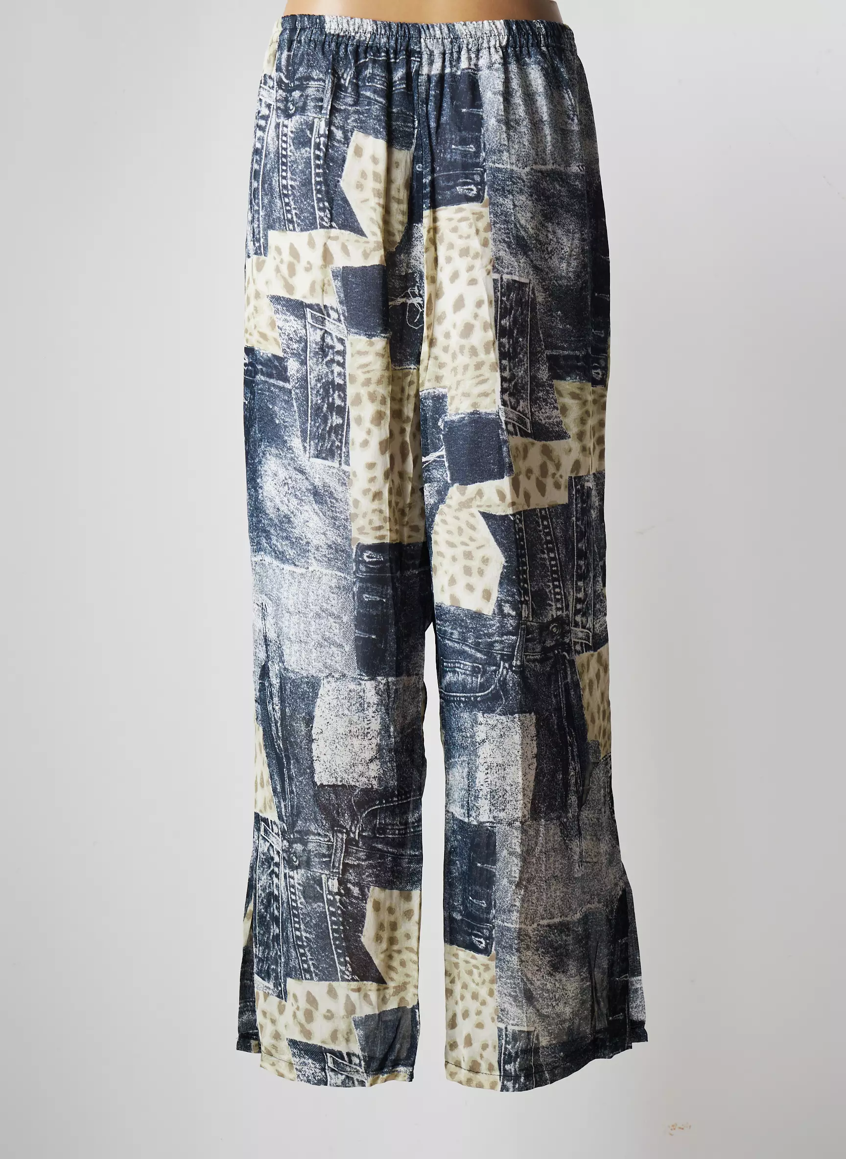 Kigan Pantalons Larges Femme couleur bleu