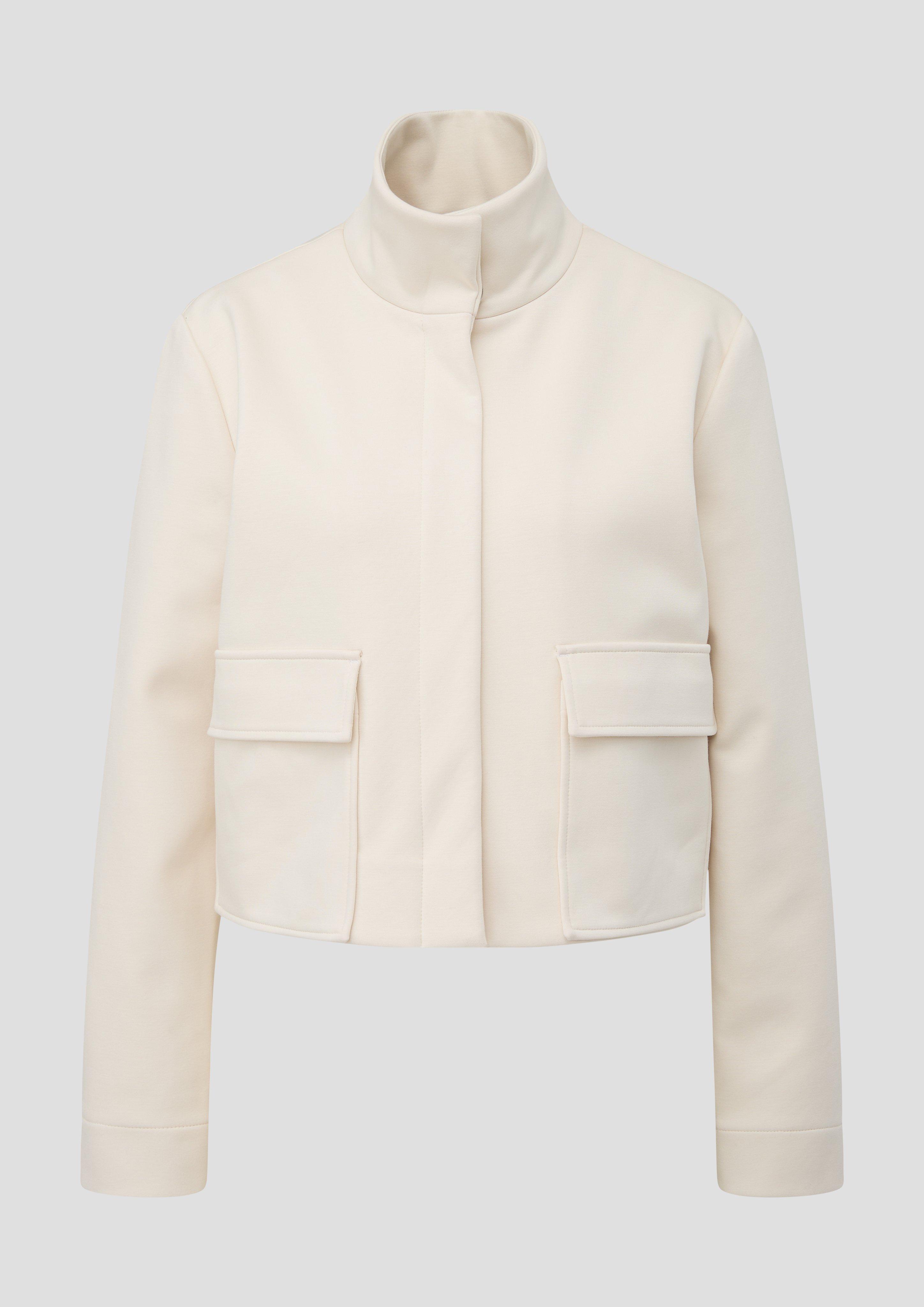Jersey-Jacke mit Stehkragen  2138838-0700