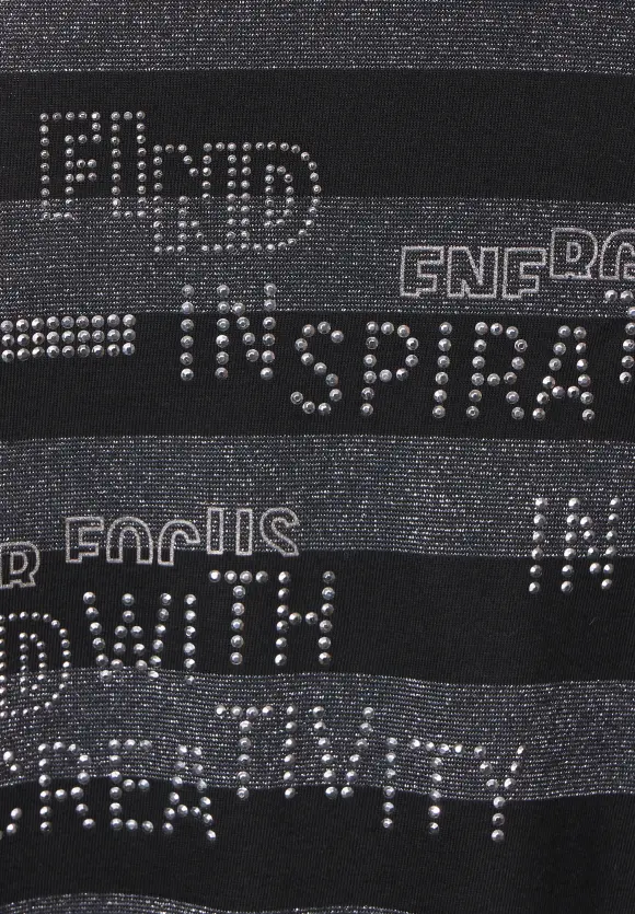 CECIL Shirt mit Schimmerdetails