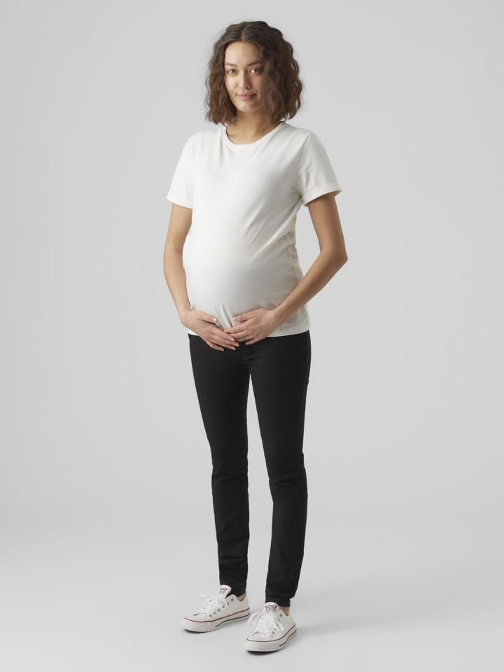 Vero Moda Umstandsjeans mit Skinny Fit in Black günstig kaufen XS