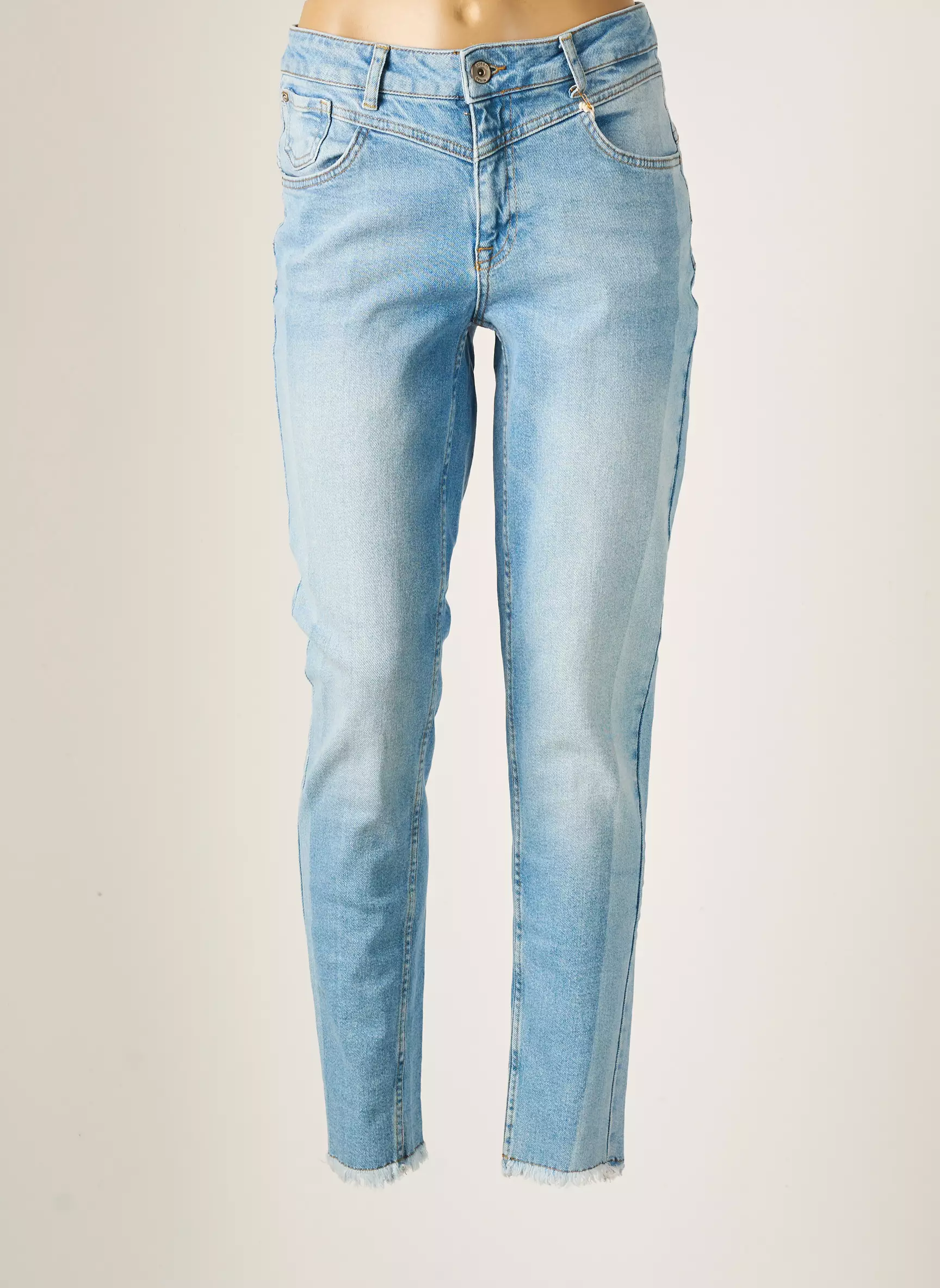 Cream Jeans Coupe Slim Femme couleur bleu