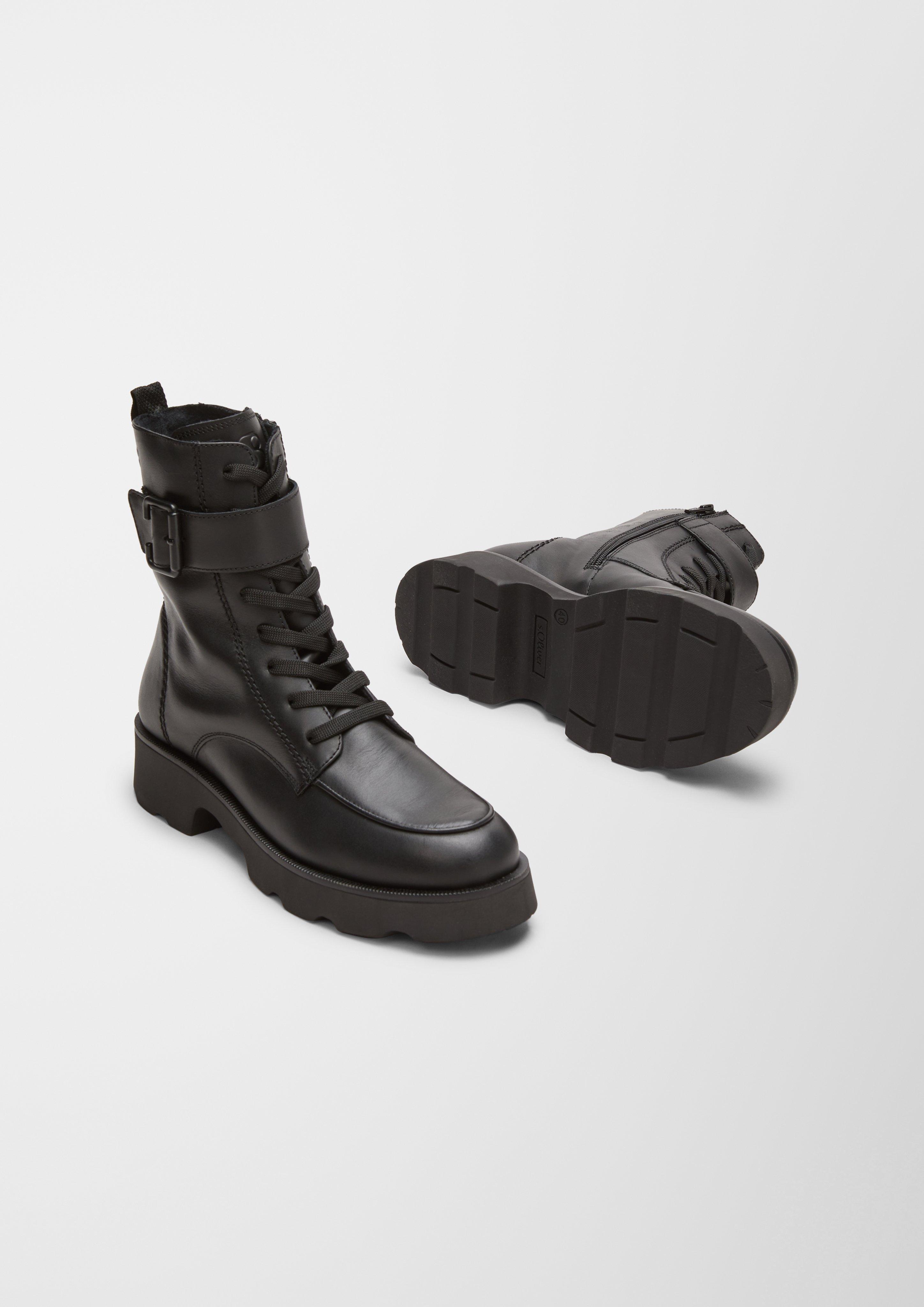 Lederstiefel mit Riegel  6006548-001