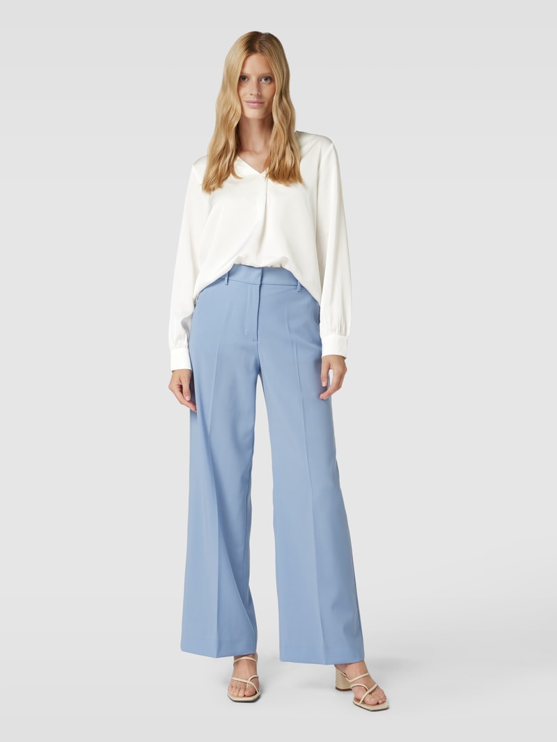 Bluse mit V-Ausschnitt Modell 'ELLETTE' in offwhite
