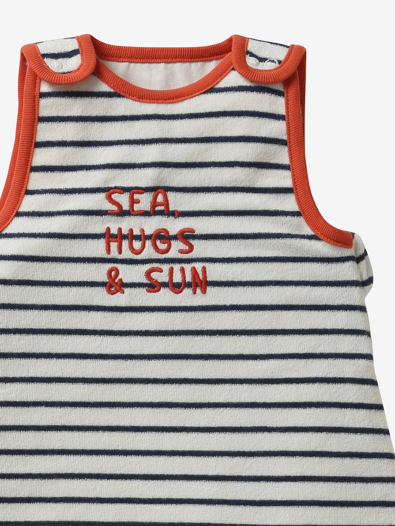 Vertbaudet Baby Sommerschlafsack SUMMER DREAMS Oeko-Tex - braun gestreift