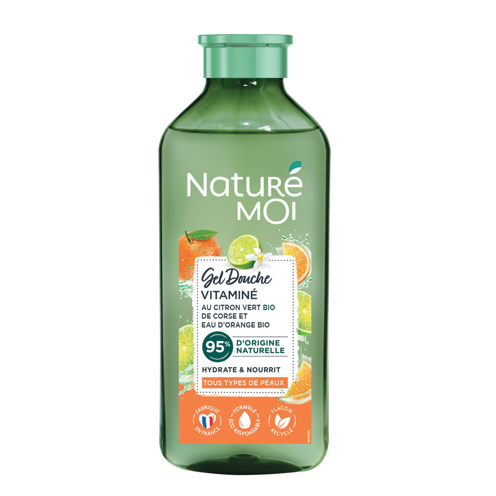 naturé moi Gel douche Vitaminé Citron Vert Eau d'Orange 250 ml Gel douche