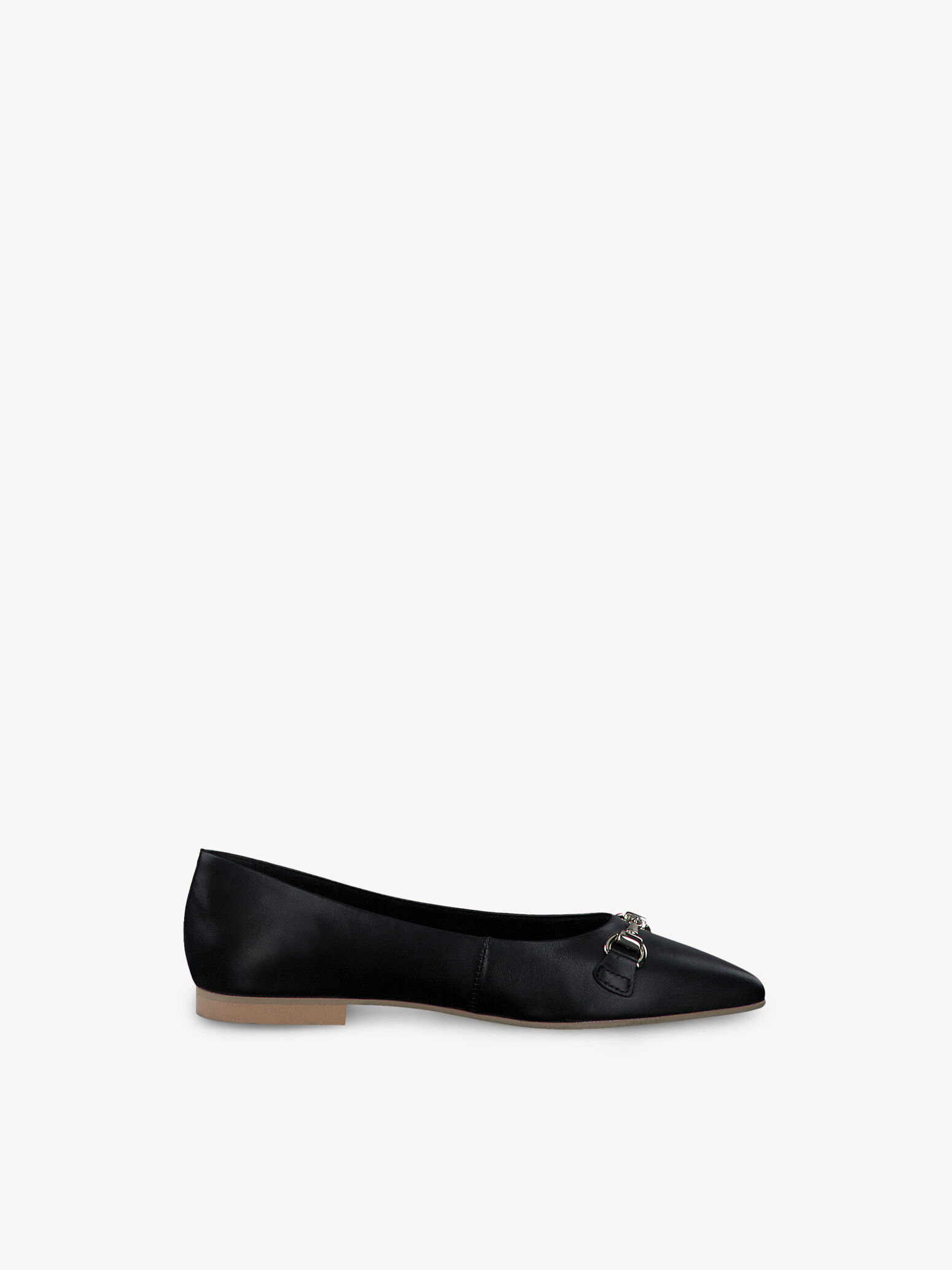 Ballerine en cuir - noir