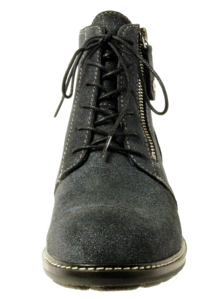 WOLKY Schnür-Stiefeletten grau