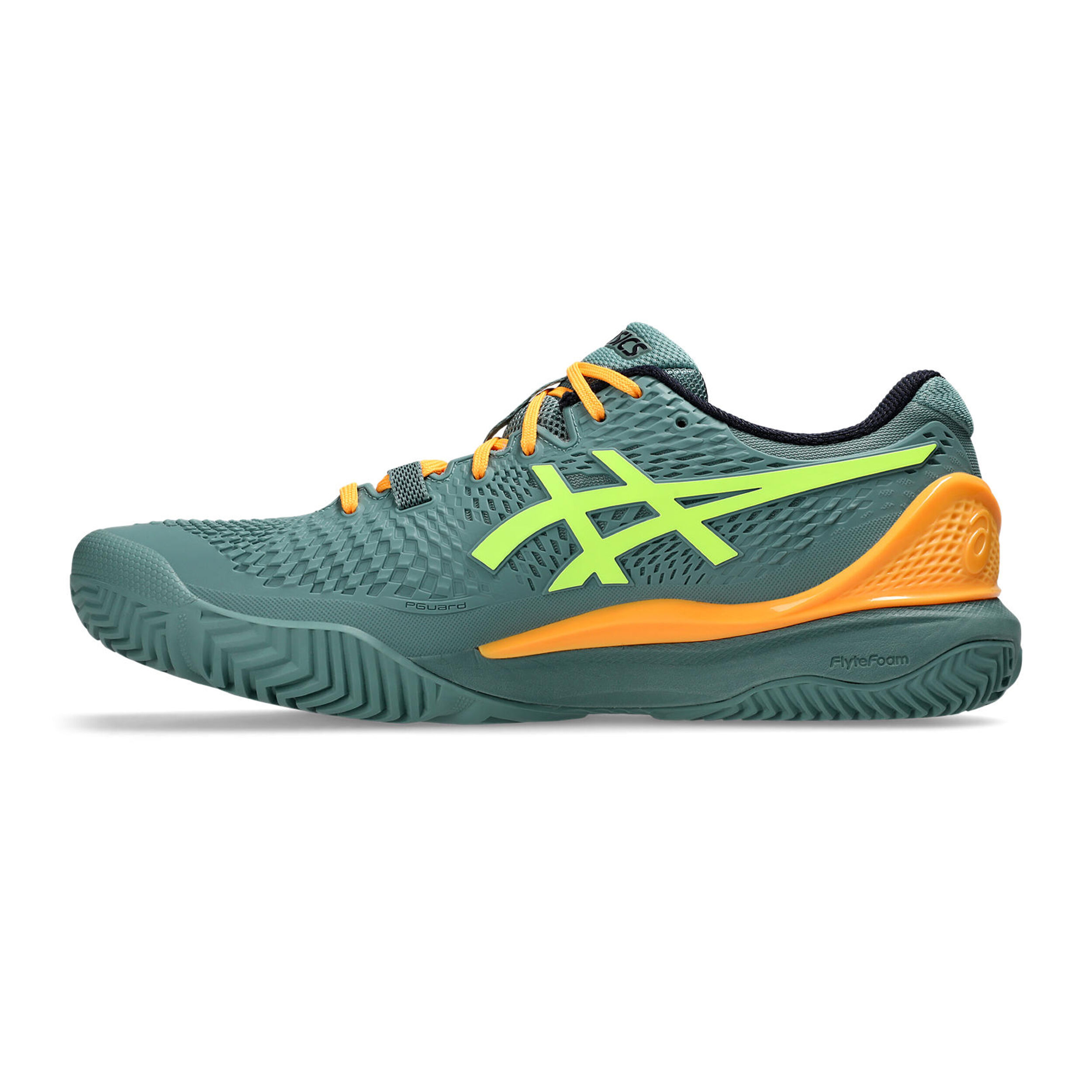 Gel-Resolution 9 Padelschuh Herren - Grün, Neongelb