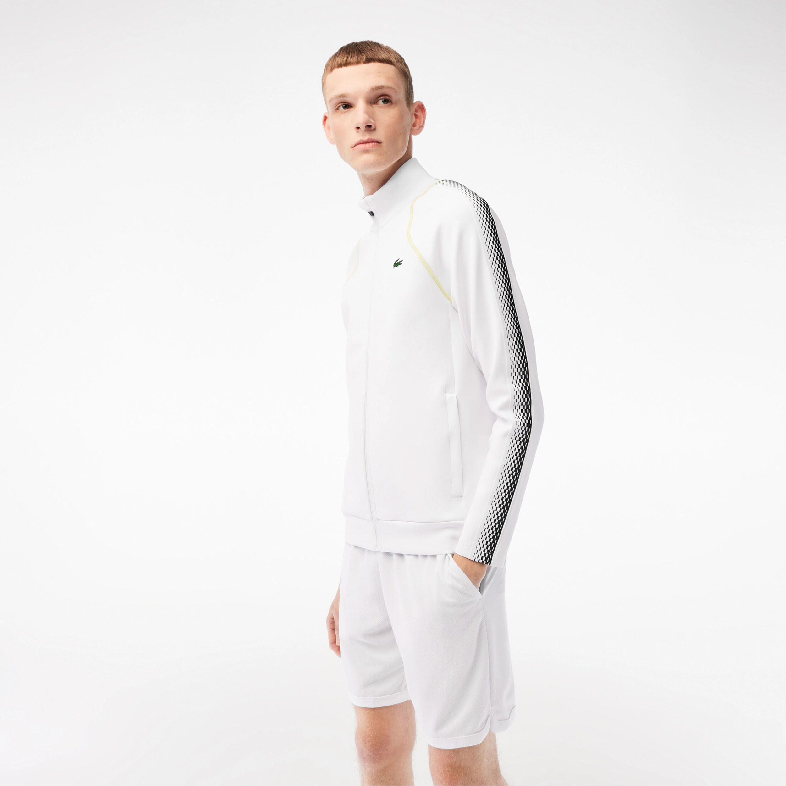 Sweatjacke Herren - Weiß, Gelb
