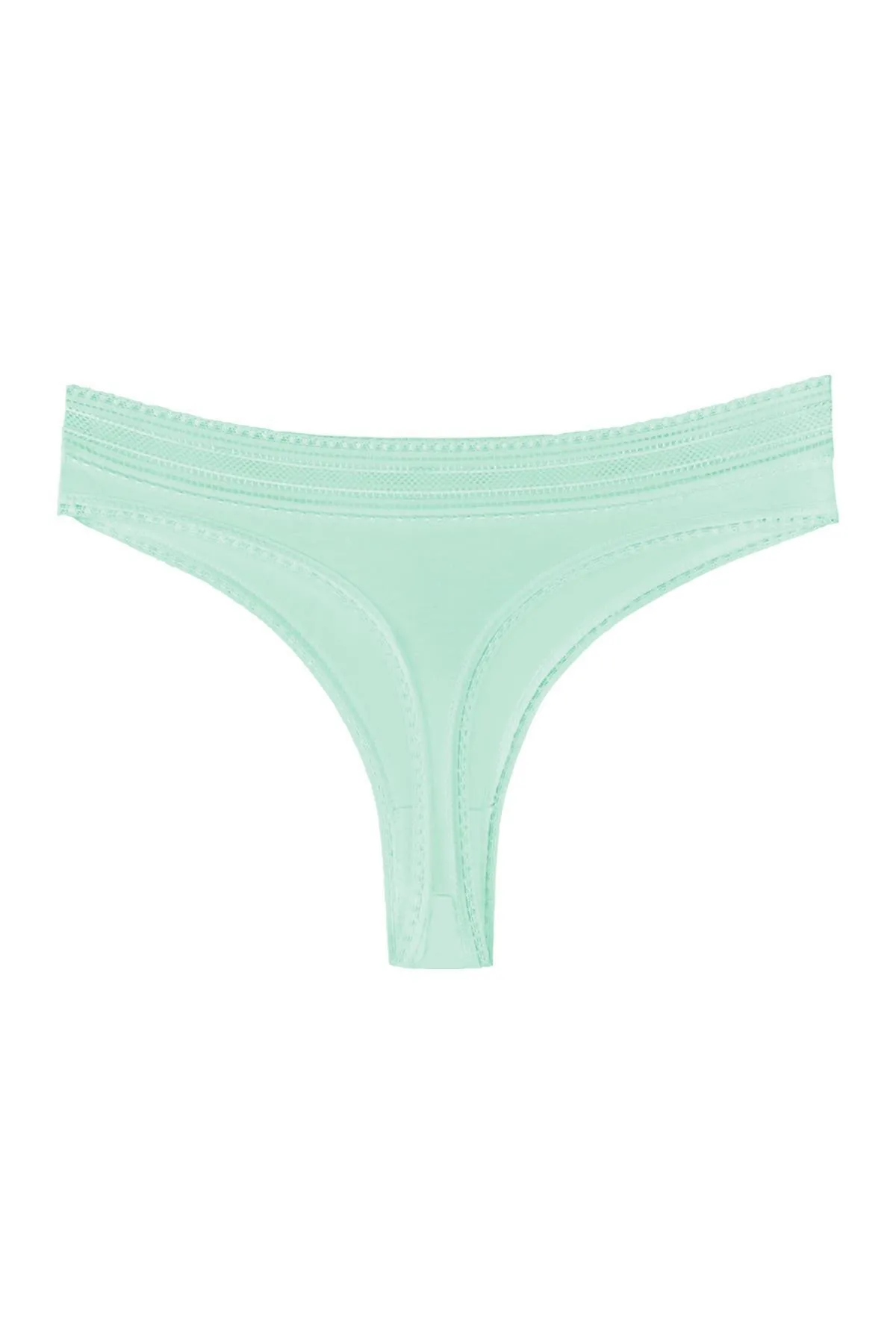 Sensu  Damen-Tangas aus elastischer Baumwolle mit Spitze, 5er-Pack-Set – Kts2082