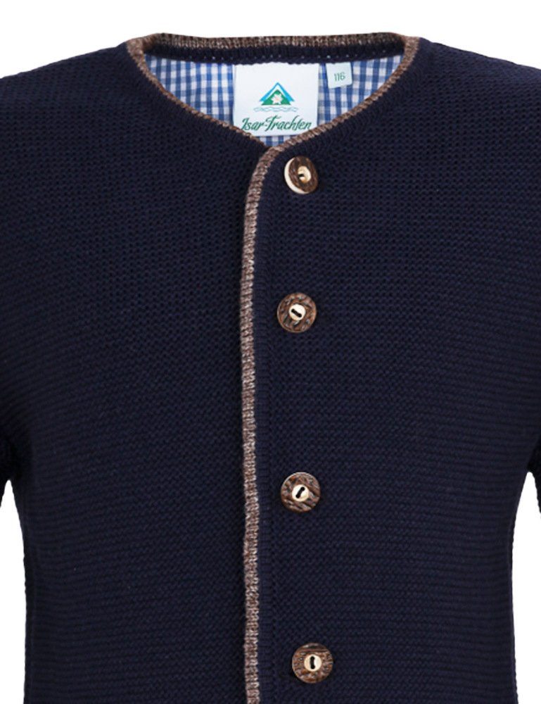 Isar-Trachten Trachtenweste Isar-Trachten Jungen Strickjacke 'Vincent' 47081