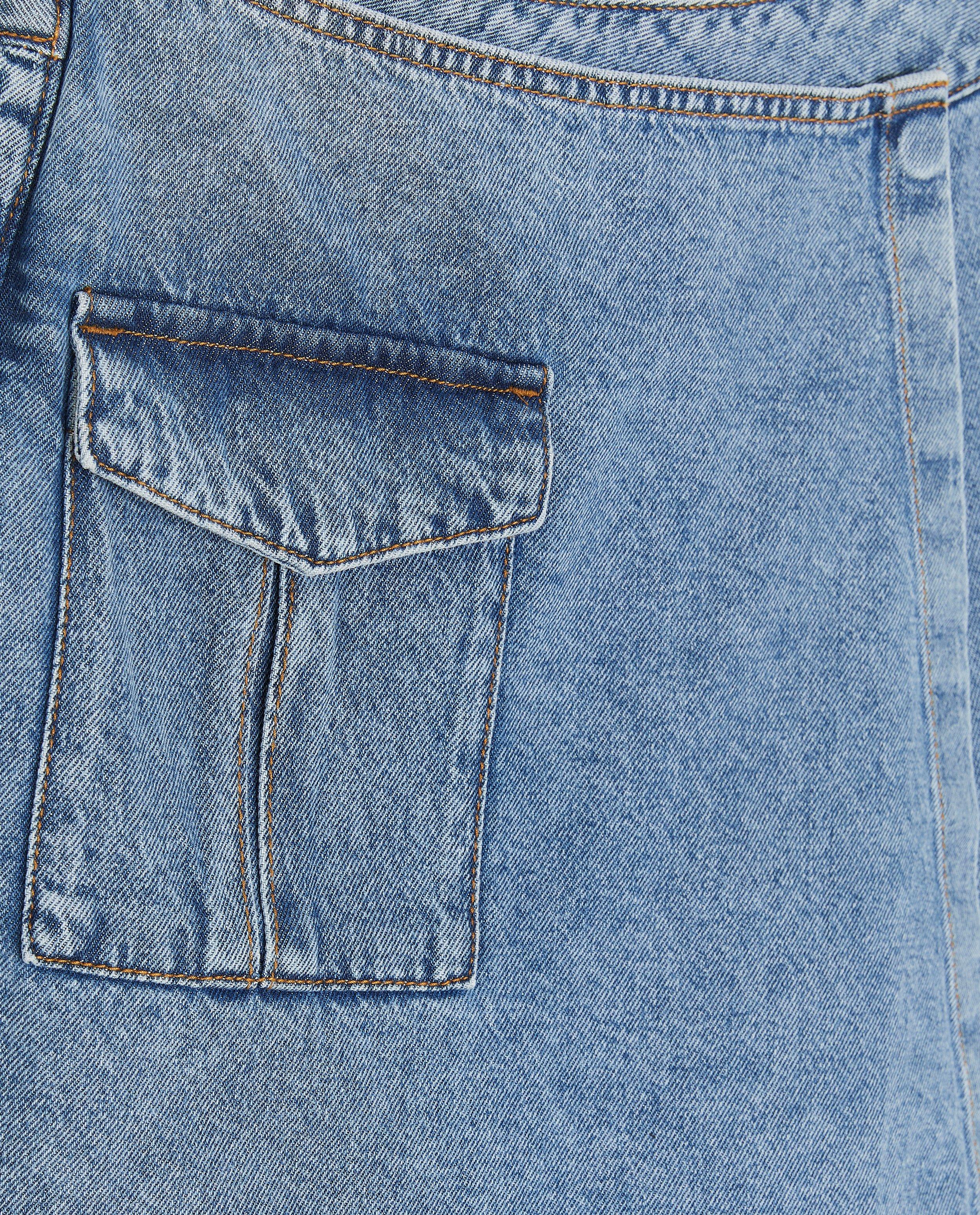 Pantaloni scurți din denim groggy, albastru deschis
