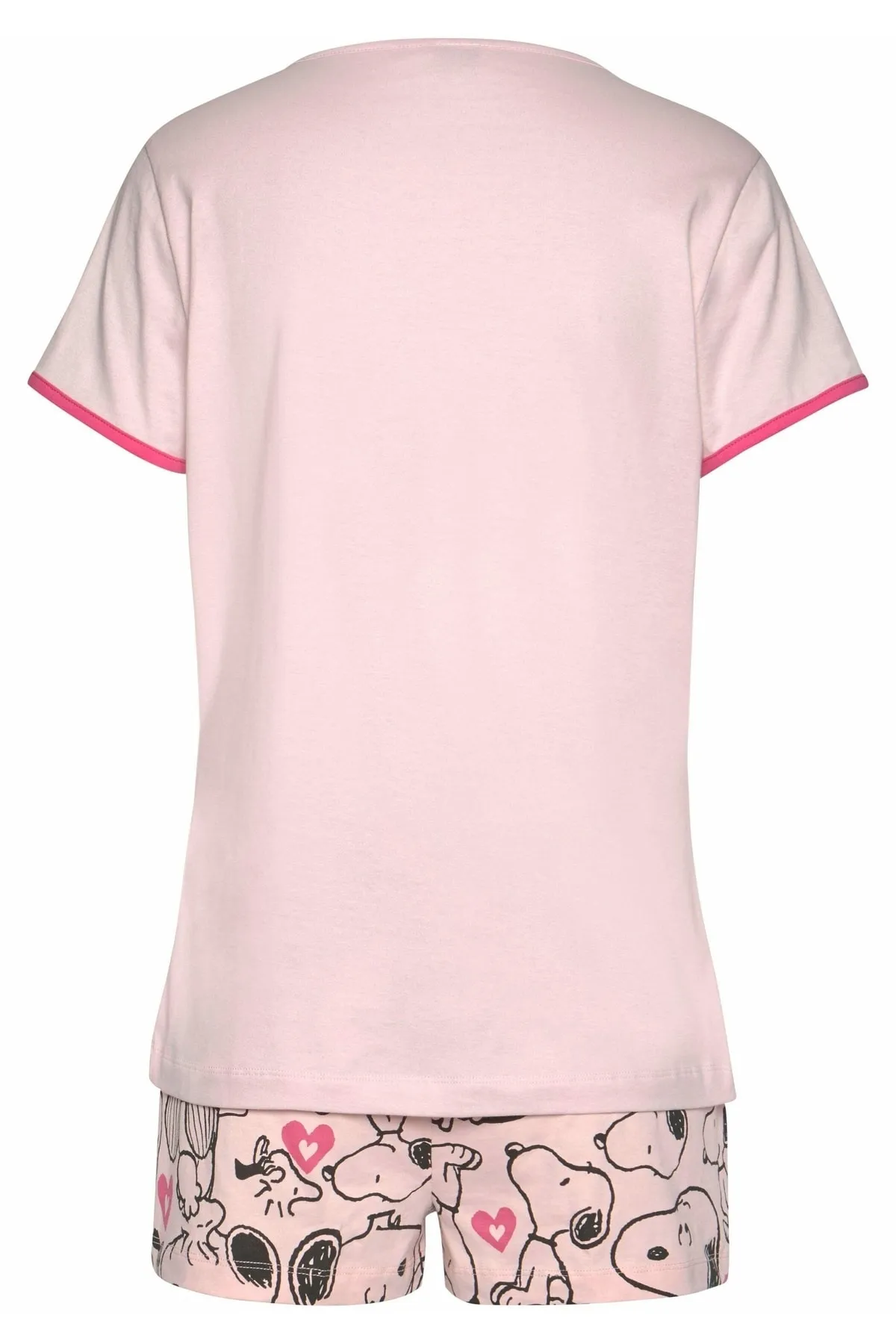 PEANUTS  Pyjama set - Rosa - Unifarben