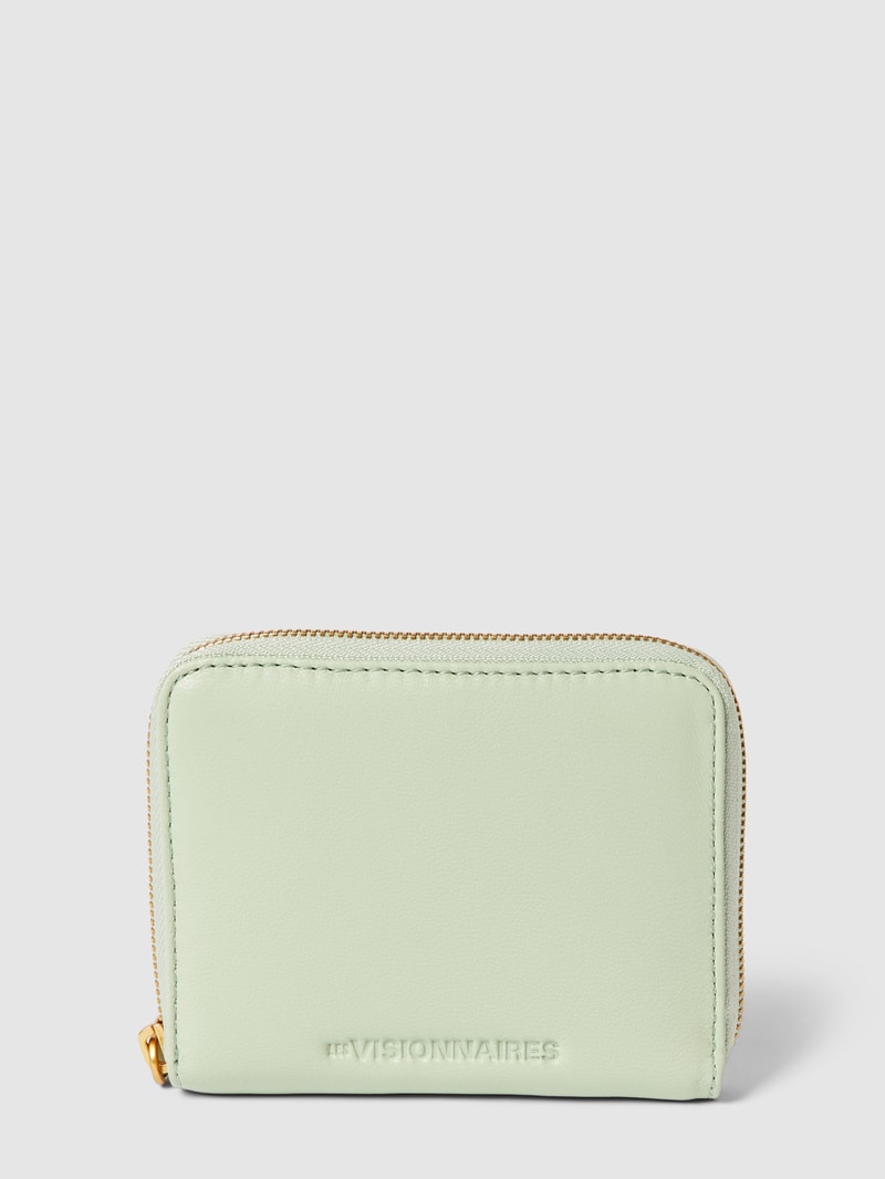 Portemonnaie aus Leder in mint