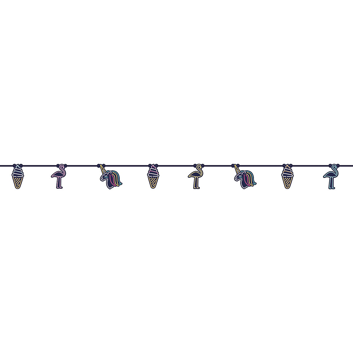 Girlande Banner Neon, 2,3 m