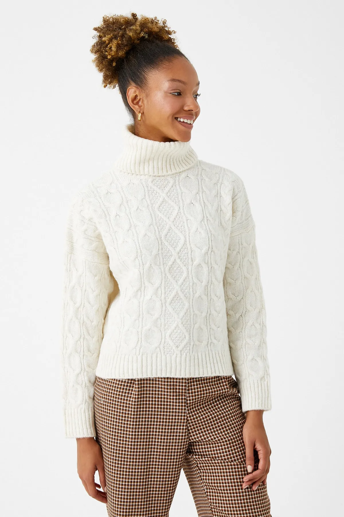Koton  Rollkragenpullover mit Strickmuster