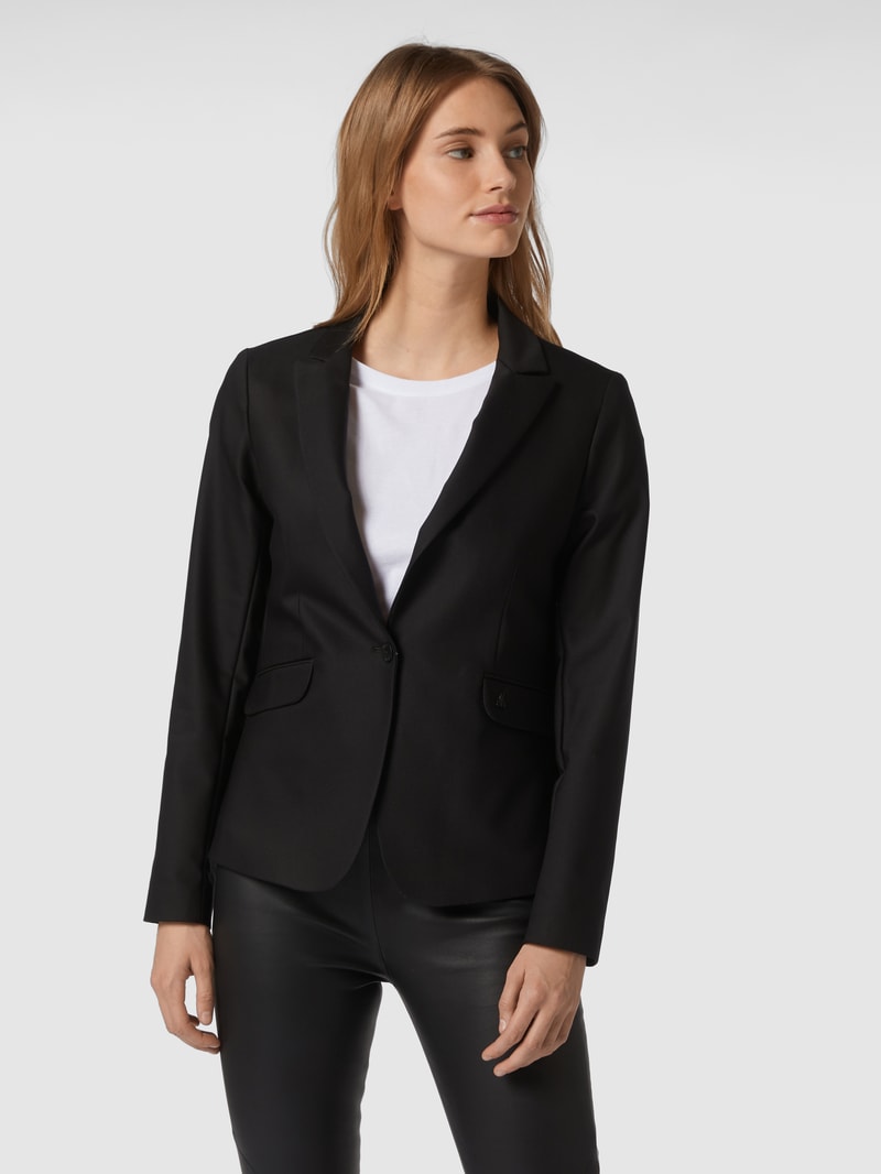 Blazer mit Reverskragen Modell 'BLAKE NIGHT' in schwarz
