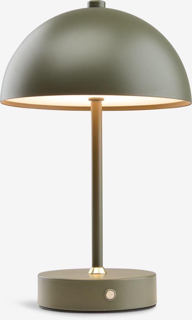 Lampa na baterie KENT KENT Ø16xH25cm zielona z przyciskiem i timerem