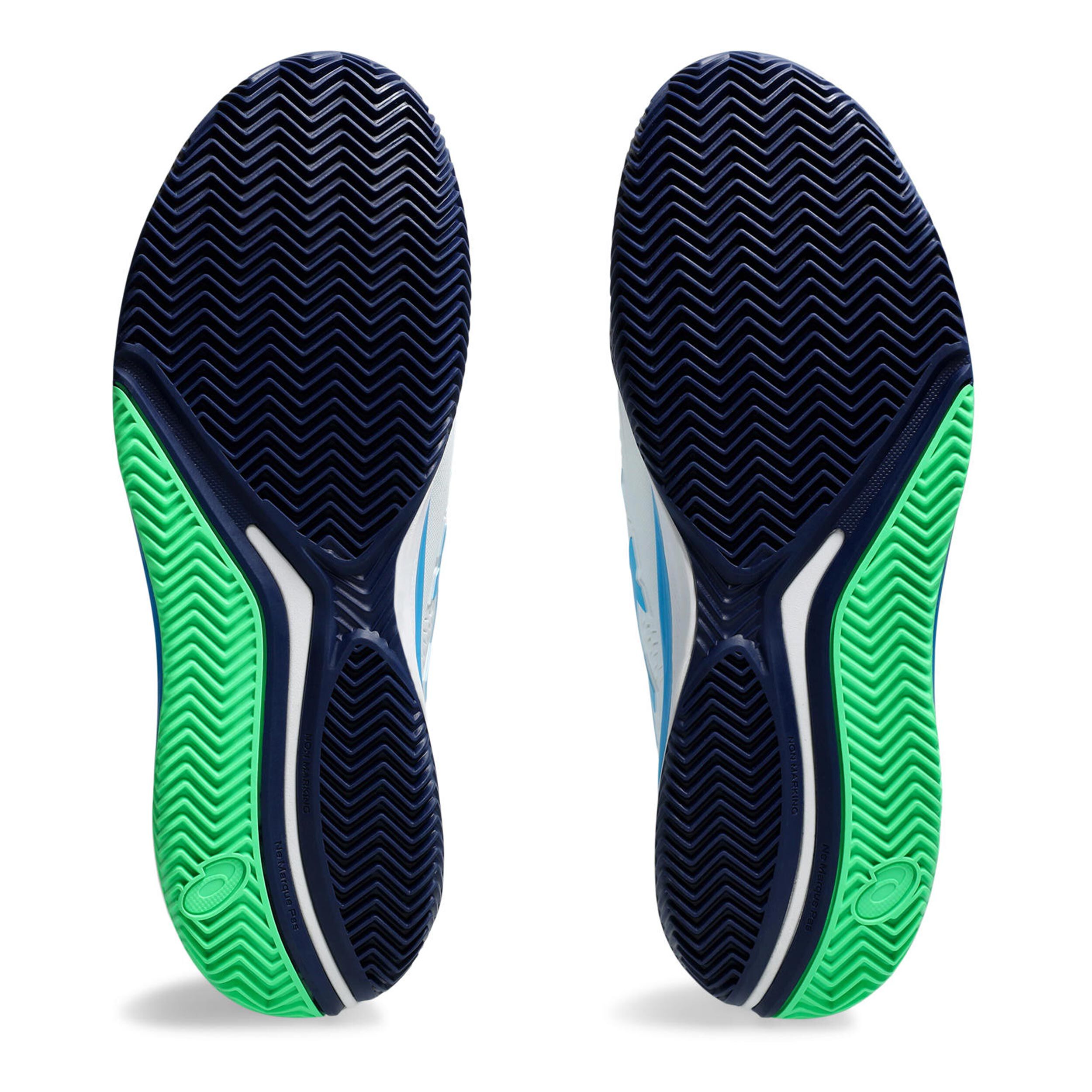 Gel-Resolution 9 Clay Sandplatzschuh Herren - Weiß, Hellblau