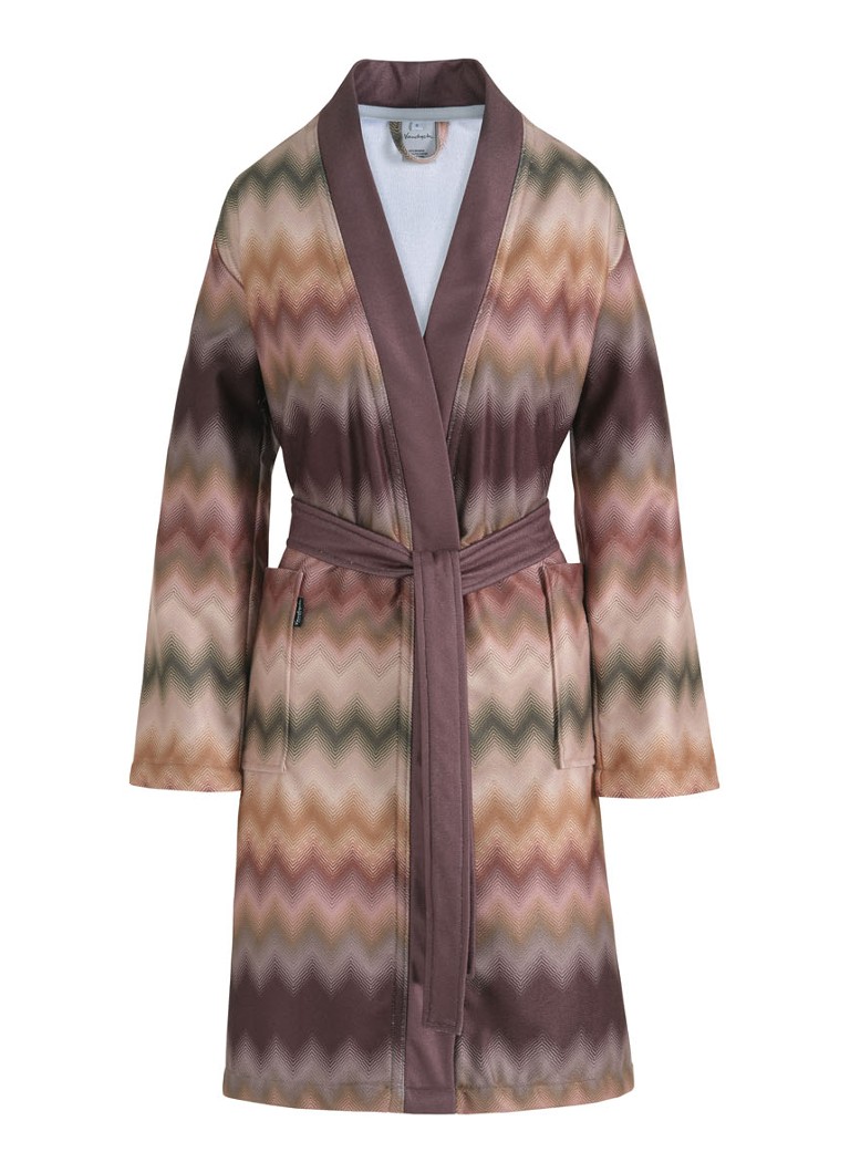 Vandyck Ava bathrobe with graphic print - unisex